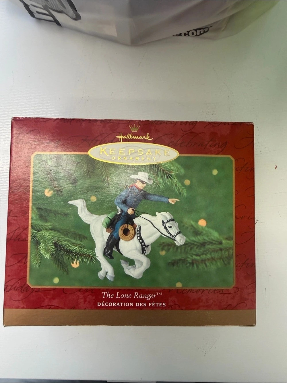 Hallmark The Lone Ranger Keepsake Ornament Box Red & Green